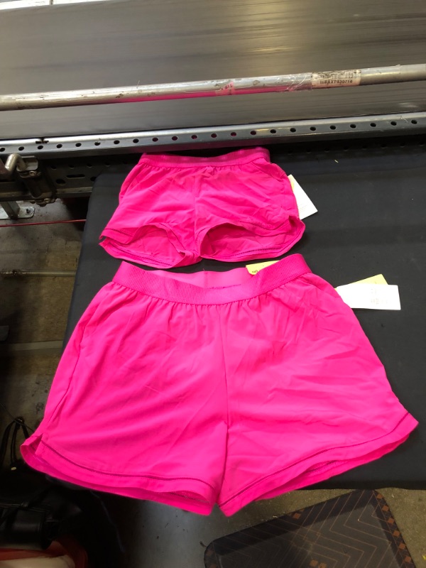 Photo 1 of WOMENS' Double Layered Run Shorts - All in Motion™ SIZES XXL-S, 2PC
