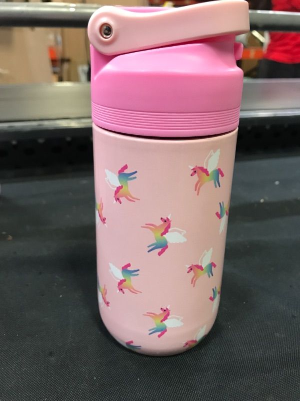 Photo 3 of 13oz Stainless Steel Manual Lid Bottle Unicorn - Cat & Jack
