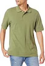 Photo 1 of Amazon Essentials Men's Regular-Fit Cotton Pique Polo Shirt SZ L