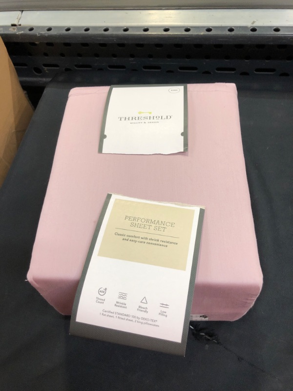 Photo 2 of 400 Thread Count Solid Performance Sheet Set - Threshold™

KING

