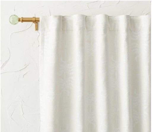Photo 1 of 1pc Blackout Palm Frond Chenille Jacquard Window Curtain Panel - Opalhouse™ designed with Jungalow™
50"W x 84"L



