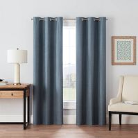 Photo 1 of 1pc Blackout Windsor Curtain Panel - Eclipse

