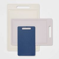 Photo 1 of 3pc Antimicrobial Poly Cutting Board Set - Made By Design