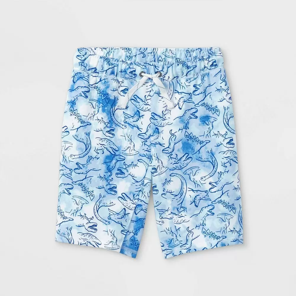 Photo 1 of Boys' Pull-On Knit Shorts - Cat & Jack Blue L
