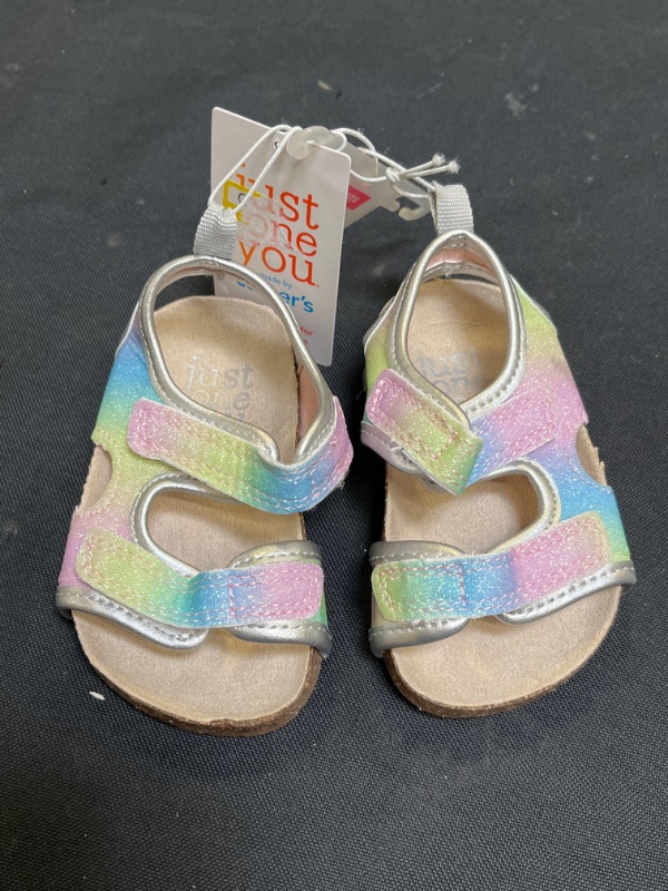 Photo 2 of Carter's Just One You® Baby Girls' Rainbow Sandals, SIZE 4

