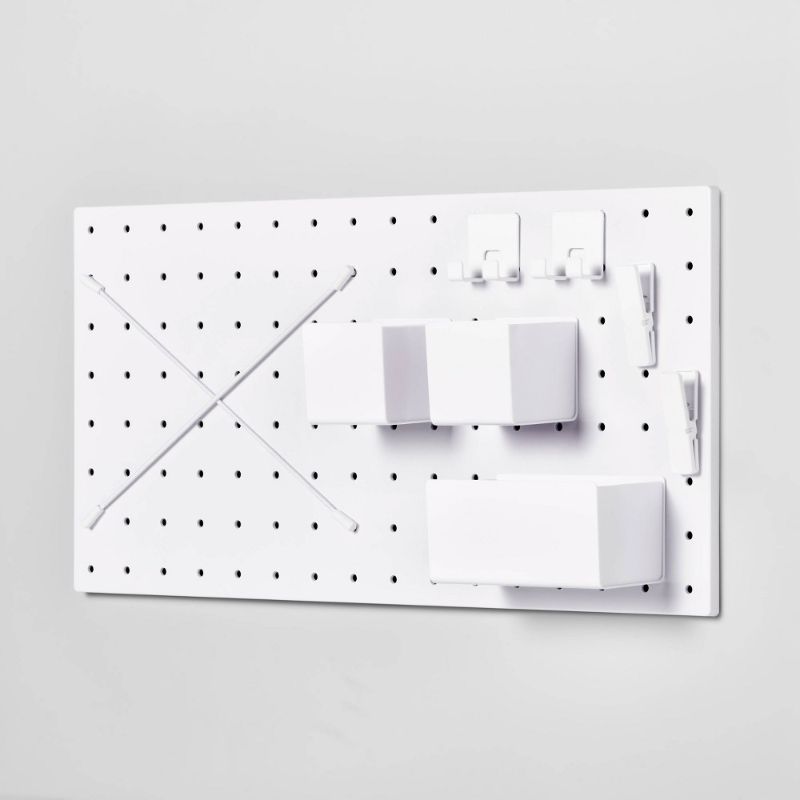 Photo 1 of 13" X 26" Pegboard Set White - Brightroom™
