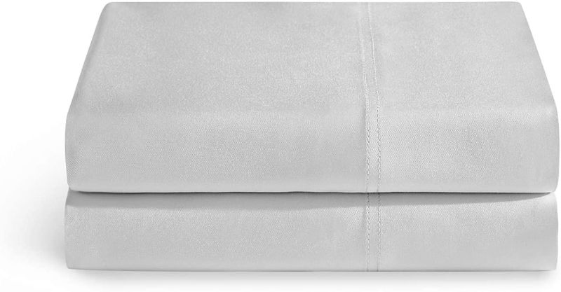 Photo 1 of YnM 100% Bamboo Pillowcase 2 Pack, Standard/Queen(21''x30''), Light Grey
