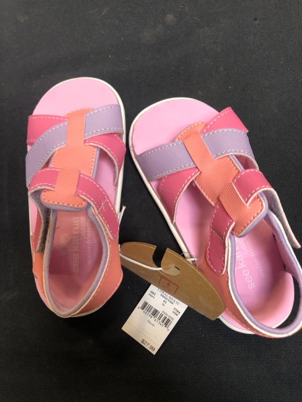 Photo 2 of  Toddler See Kai Run Basics Shayna Gladiator Sandals - Coral Pink 5