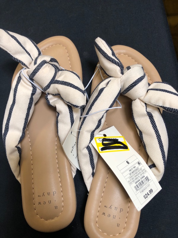 Photo 2 of 
Women's Adley Bow Flip Flop Sandals - a New Day™ size 6