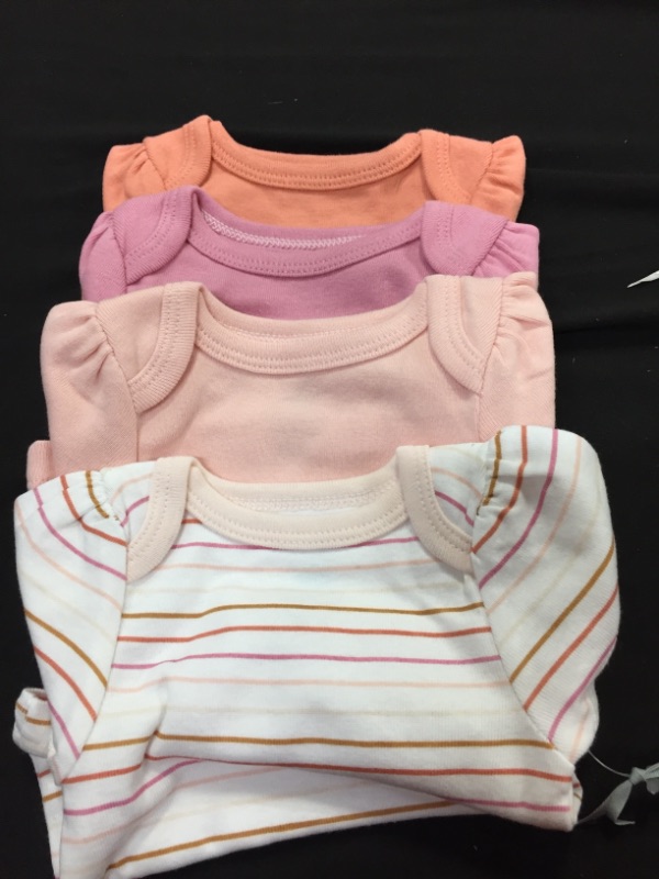 Photo 2 of Baby 4pk Basic Short Sleeve T-Shirt - Cloud Island™ Pink----SIZE NB/0