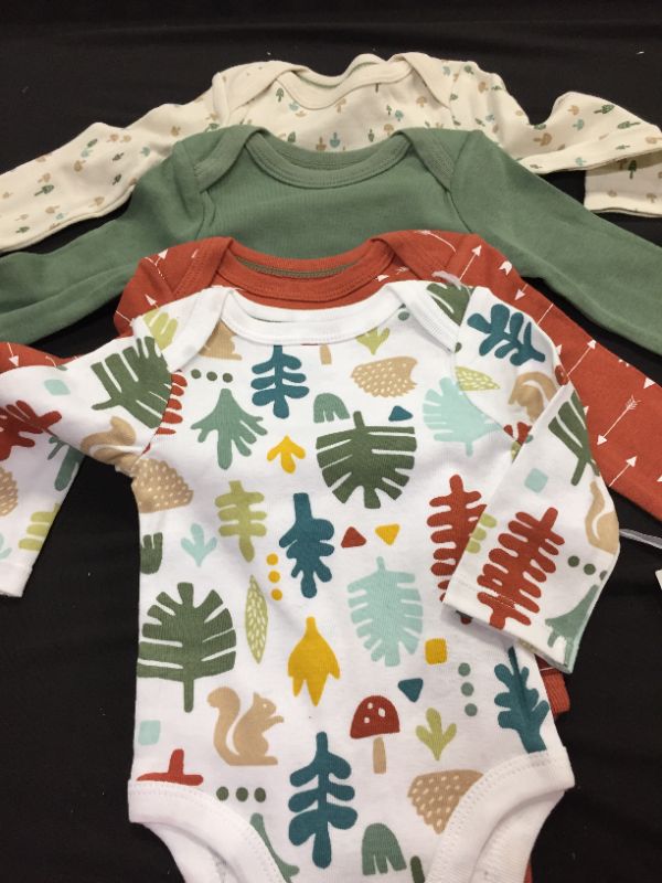 Photo 2 of Baby Boys' 4pk Outdoor Explorer Long Sleeve Bodysuit - Cloud Island™ Tan----0/3 MONTHS