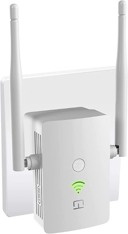 Photo 1 of WiFi Extender Signal Booster Up to 3000sq.ft and 32 Devices , Wireless Internet Repeater, WiFi Range Extender, Long Range Amplifier, Up to 1200Mbps Speed, 2.4GHz/5GHz, 1-Tap Setup, Alexa Compatible