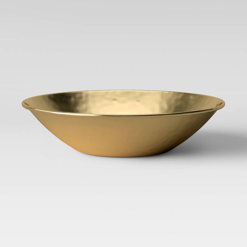 Photo 1 of 3" X 16" Metal Bowl Gold - Threshold™
