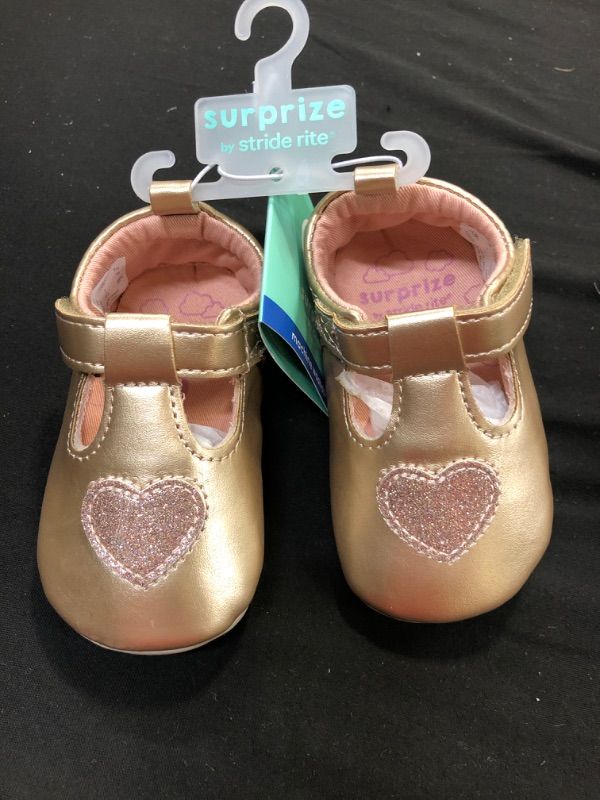 Photo 2 of Baby Girls' Surprize by Stride Rite Mary Jane Sneakers - Rose Gold 6-12M