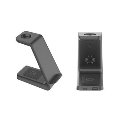 Photo 1 of Just Wireless Desktop Stand Wireless Qi Charging Station Black (GameStop) ( USED ) ( UNABLE TO TEST )

