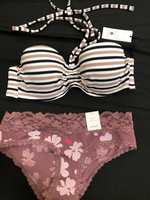Photo 2 of 2 ITEM COUNT WOMANS CLOTHING  Bikini Top & UNDERWEAR SIZE S