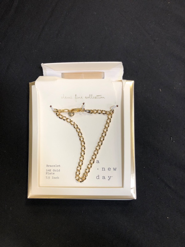 Photo 2 of 14K Gold Plated Chain Bracelet - a New Day
