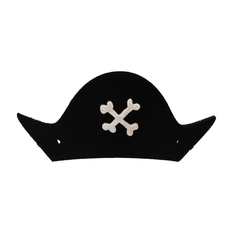 Photo 1 of 2PACK 6ct Pirate Cove Wearable Felt Hat White/Black - Spritz™
