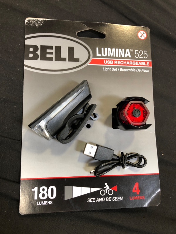 Photo 2 of Bell Lumina 525 LED Bike Light Set
