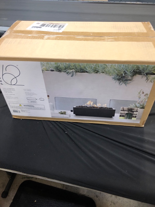 Photo 3 of Two Harbors 14" Patio Tabletop Fireplace - Black  - Project 62™( FACTORY SEALED )
