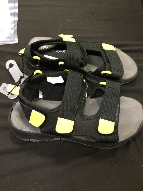 Photo 1 of CAT AND JACK BLACK SANDALS SIZE 2