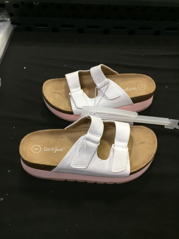 Photo 1 of CAT AND JACK WHITE/CLAIRE GIRL SANDALS SIZE 1 