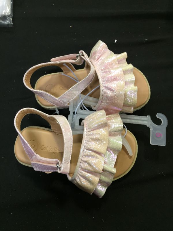 Photo 1 of CAT AND JACK PINK SANDALS SIZE 5 