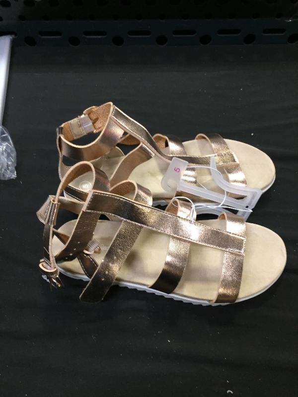 Photo 1 of CAT AND JACK ROSE GOLD SANDALS SIZE 5 