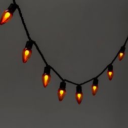 Photo 1 of 20ct LED Halloween String Lights Orange Flicker - Hyde & EEK! Boutique™

