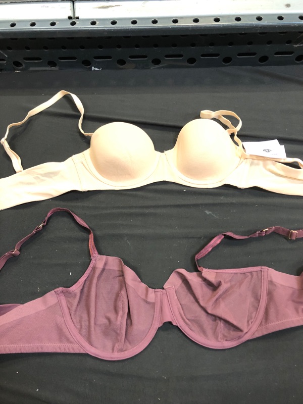 Photo 2 of 2 ITEM COUNT Women's Lightly Lined Strapless Bra - Auden & BRA  SIZE 32B & 36C
