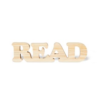 Photo 1 of 2 Piece Wood Word Base Read - Mondo Llama™ Dimensions (Overall): 2.68 Inches (H) x .78 Inches (W) x 10.63 Inches (D)


