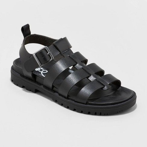 Photo 1 of Girls' Farren Footbed Sandals - Art Class™ Black SIZE 13 