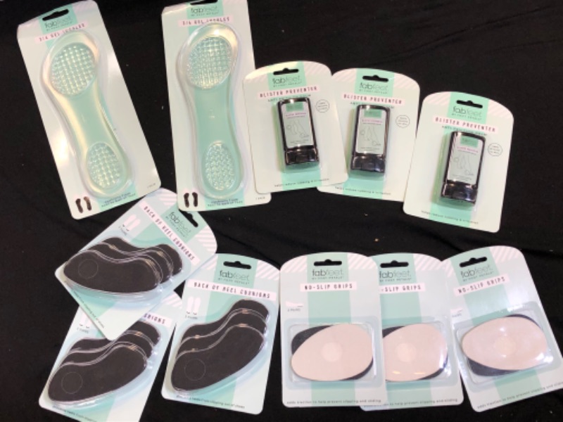 Photo 1 of bag lot heel cushions and grips, blister prevention ,  3/4 Gel Insoles Shoe Cushion Clear 

