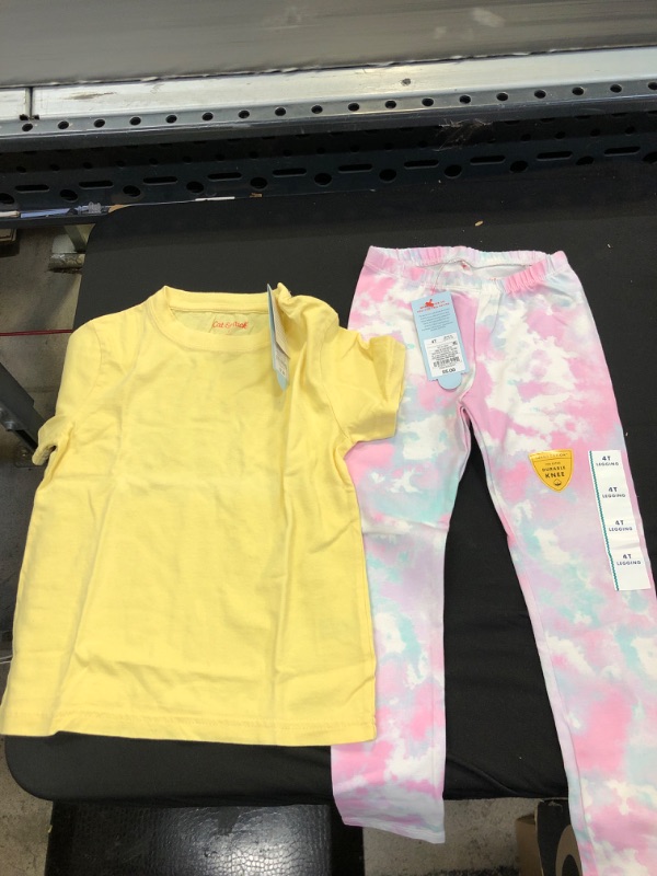 Photo 1 of 2 pcs Cat and Jack size 4 T girls clothes 