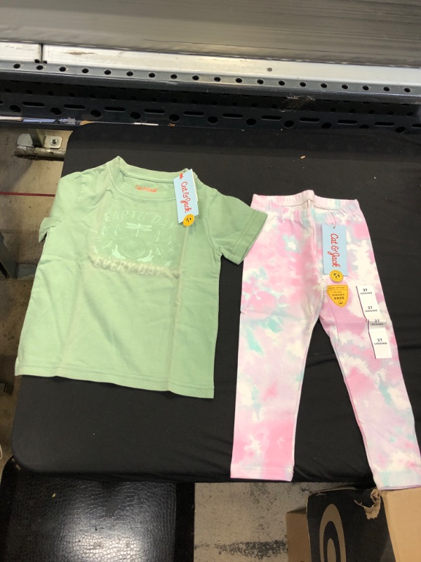 Photo 1 of 2 pcs Cat and Jack girls clothes size 2T 