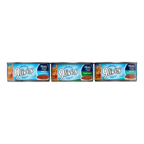 Photo 1 of 
9 Lives Seafood & Poultry Favorites Variety Pack Canned Cat Food, 5.5-oz, Case of 24 exp- July 26/2024