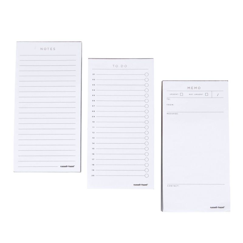 Photo 1 of Essential Notepad Set White - russell+hazel