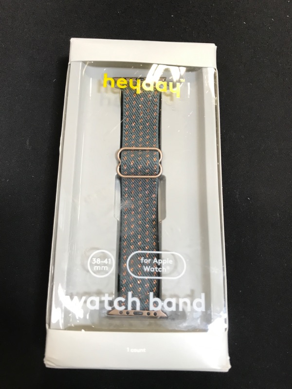 Photo 2 of Heyday Apple Watch Knit Band 38/40 MM - Night Gray/Gold Dots
