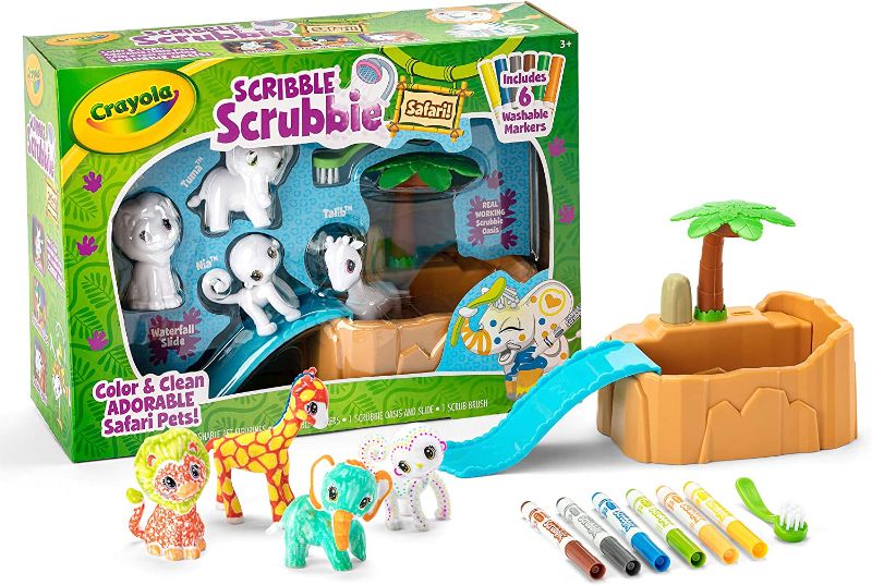 Photo 1 of Crayola Scribble Scrubbie Safari Animals Tub Set, Toys for Girls & Boys, Gift for Kids, Age 3, 4, 5, 6
