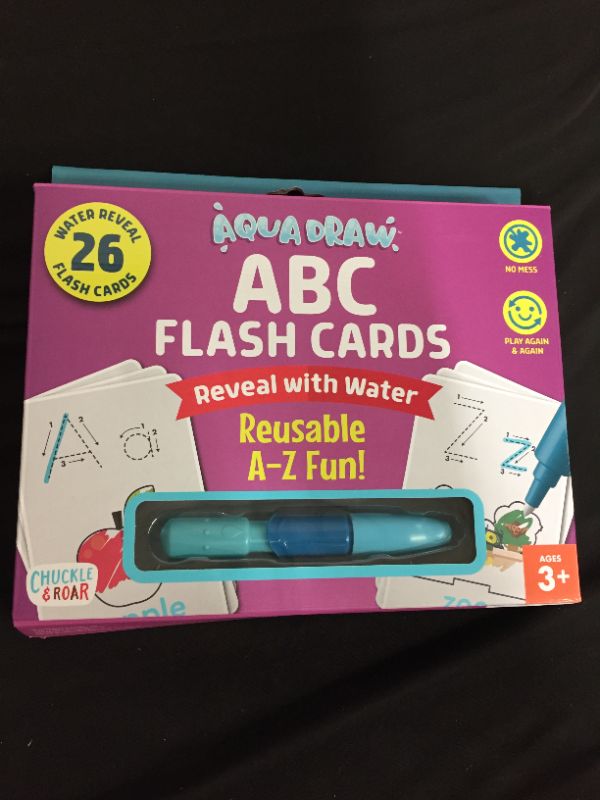 Photo 2 of Aqua Draw ABCs Reusable Flash Cards - Chuckle & Roar

