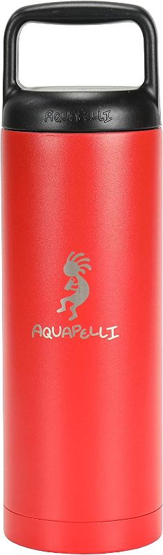 Photo 1 of Aquapelli Vacuum Insulated Water Bottle, 18 ounces, Aurora Red
, FACTORY SEALED 