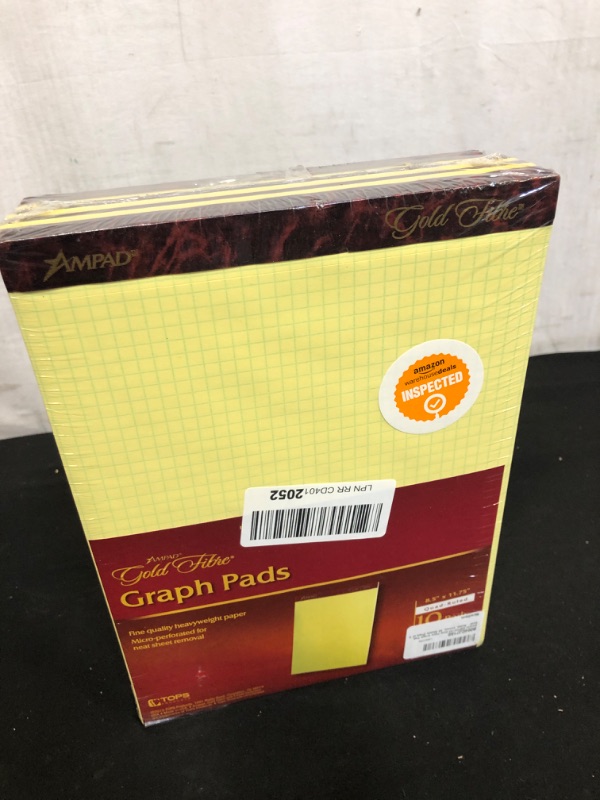 Photo 2 of Ampad AMP22143 Gold Fibre Graph Pad 10 PACK