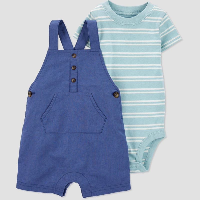 Photo 1 of Baby Boys' Striped Romper - Just One You® Made by Carter's12M