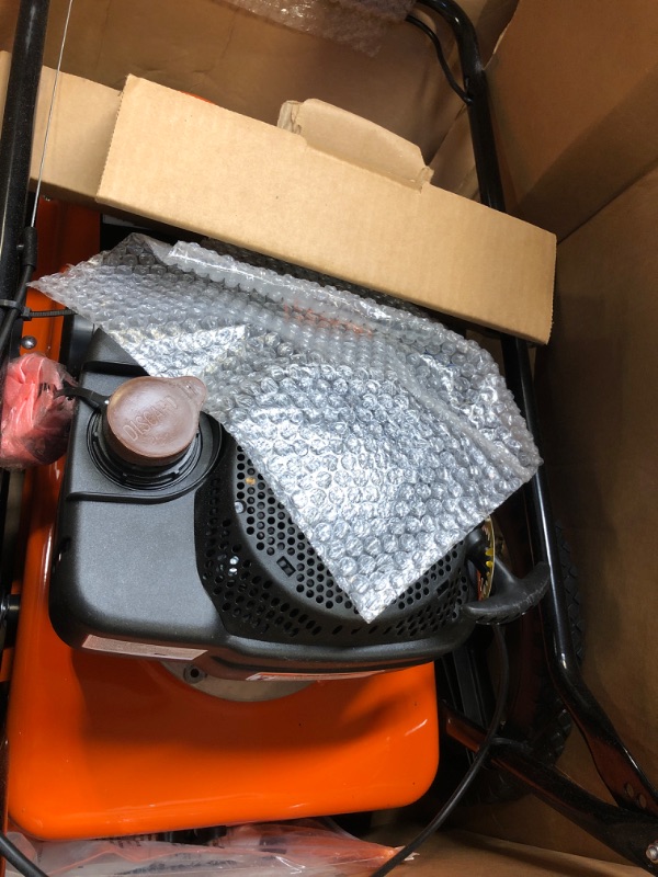 Photo 1 of BLACK+DECKER 25A-26S5736 4-Cycle Gas Powered 22-Inch Walk-Behind High-Wheeled String Trimmer with 140cc OHV Engine, Black and Orange
