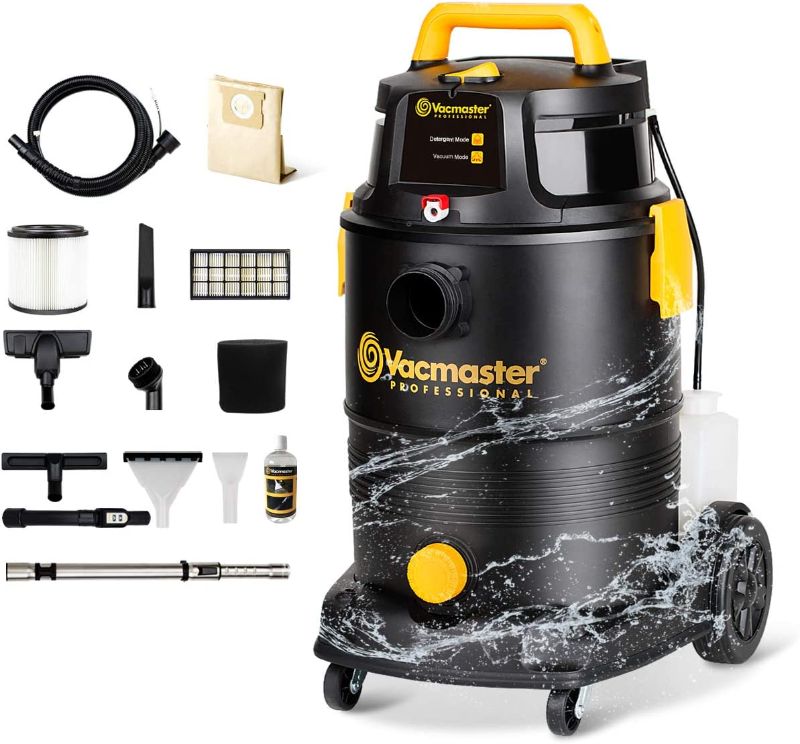 Photo 1 of Vacmaster Wet Dry Shampoo Vacuum Cleaner 3 in 1 Portable Carpet Cleaner 8 Gallon 5.5 Peak HP Power Suction
