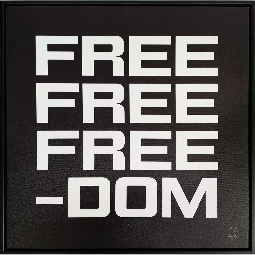 Photo 1 of 20" x 20" Freedom Framed Wall Canvas - Tré Seals