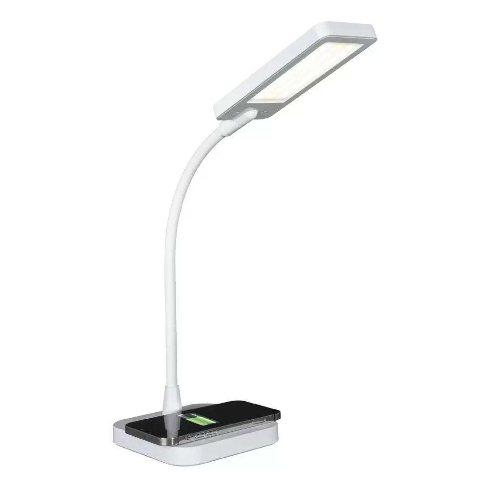 Photo 1 of LED Riley Wireless Charging Desk Lamp White - OttLite