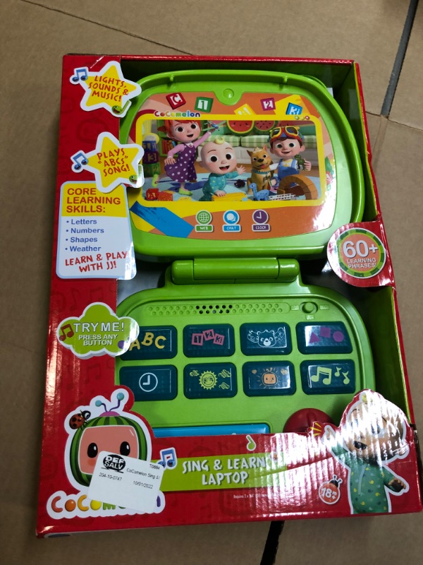 Photo 2 of Cocomelon Learning Laptop---FACTORY SEALED