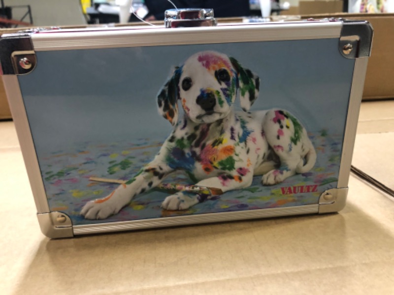 Photo 2 of Metal Pencil Box Sparkle Painted Puppy - Vaultz