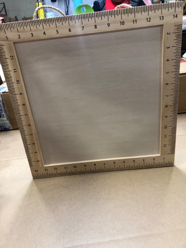 Photo 1 of Hanging Square Sign with Ruler Border - Mondo Llama